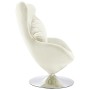 Sillón egg giratorio de terciopelo con cojín color crema de vidaXL, Sillones - Ref: Foro24-326216, Precio: 246,48 €, Descuent...