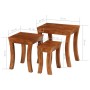 Stackable tables 3 pieces solid brown acacia wood 50x35x50 cm by vidaXL, Side tables - Ref: Foro24-246101, Price: 203,09 €, D...