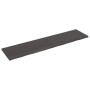 Wandregal aus dunkelbraun behandeltem Eichenholz, 200 x 50 x (2-4) cm von vidaXL, Regale und Regale - Ref: Foro24-363848, Pre...