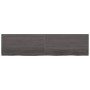 Estante pared madera roble tratada marrón oscuro 200x50x(2-4)cm de vidaXL, Estantes y estanterías - Ref: Foro24-363848, Preci...