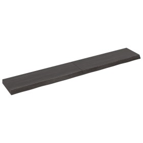 Dark brown treated oak wood wall shelf 180x30x(2-6)cm by vidaXL, Shelves and shelves - Ref: Foro24-363837, Price: 75,96 €, Di...