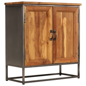 Recycled teak and steel sideboard 65x30x70 cm by vidaXL, Sideboards - Ref: Foro24-246279, Price: 158,99 €, Discount: %