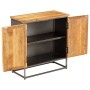 Recycled teak and steel sideboard 65x30x70 cm by vidaXL, Sideboards - Ref: Foro24-246279, Price: 177,30 €, Discount: %