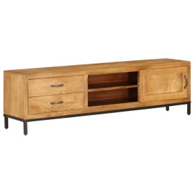 Solid mango wood TV stand 140x30x40 cm by vidaXL, TV Furniture - Ref: Foro24-246786, Price: 305,73 €, Discount: %