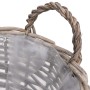 Wicker flower bed with PE lining 3 units by vidaXL, Pots and planters - Ref: Foro24-246831, Price: 46,99 €, Discount: %