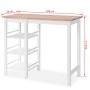 Hoher Küchentisch Set 3-teilig MDF weiß von vidaXL, Möbelsets für Küchen und Esszimmer - Ref: Foro24-245364, Preis: 251,84 €,...