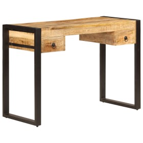 Desk table with 2 drawers solid mango wood 110x50x77 cm by vidaXL, Desks - Ref: Foro24-247400, Price: 255,94 €, Discount: %