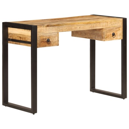 Desk table with 2 drawers solid mango wood 110x50x77 cm by vidaXL, Desks - Ref: Foro24-247400, Price: 274,99 €, Discount: %