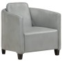 Sillón de cuero auténtico gris de vidaXL, Sillones - Ref: Foro24-283763, Precio: 217,78 €, Descuento: %