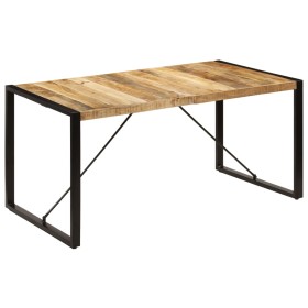 Dining table 160x80x75 cm solid mango wood by vidaXL, Kitchen and dining tables - Ref: Foro24-247417, Price: 358,05 €, Discou...