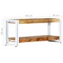 Solid mango wood TV cabinet 90x30x40 cm by vidaXL, TV Furniture - Ref: Foro24-247824, Price: 66,83 €, Discount: %