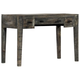 Solid black mango wood desk 110x50x75 cm by vidaXL, Desks - Ref: Foro24-247913, Price: 225,04 €, Discount: %