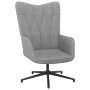 Silla de relajación con reposapiés tela gris claro de vidaXL, Sillones - Ref: Foro24-327578, Precio: 91,68 €, Descuento: %