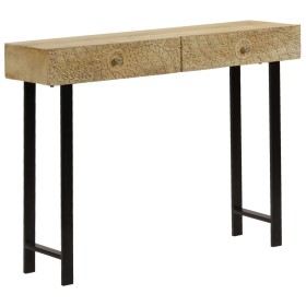 Solid mango wood console table 102x30x79 cm by vidaXL, Sideboards - Ref: Foro24-246977, Price: 200,99 €, Discount: %