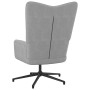 Relaxsessel mit Fußstütze aus hellgrauem Stoff von vidaXL, Sessel - Ref: Foro24-327578, Preis: 91,68 €, Rabatt: %