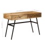 Schreibtisch mit Schubladen aus massivem Mangoholz 110x50x76 cm von vidaXL, Schreibtische - Ref: Foro24-246718, Preis: 213,06...