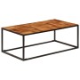 Solid acacia wood and steel coffee table 110x60x40 cm by vidaXL, Coffee table - Ref: Foro24-246678, Price: 129,09 €, Discount: %