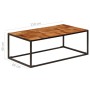 Solid acacia wood and steel coffee table 110x60x40 cm by vidaXL, Coffee table - Ref: Foro24-246678, Price: 129,99 €, Discount: %