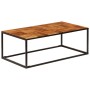 Solid acacia wood and steel coffee table 110x60x40 cm by vidaXL, Coffee table - Ref: Foro24-246678, Price: 129,99 €, Discount: %