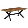 Recycled solid wood dining table 200x100x75 cm by vidaXL, Kitchen and dining tables - Ref: Foro24-247429, Price: 501,77 €, Di...