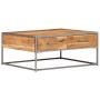 Mesa de centro de madera maciza de acacia 75x75x35 cm de vidaXL, Mesas de centro - Ref: Foro24-247585, Precio: 185,99 €, Desc...