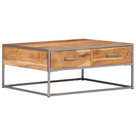 Solid acacia wood coffee table 75x75x35 cm by vidaXL, Coffee table - Ref: Foro24-247585, Price: 185,99 €, Discount: %