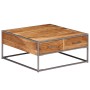 Mesa de centro de madera maciza de acacia 75x75x35 cm de vidaXL, Mesas de centro - Ref: Foro24-247585, Precio: 185,99 €, Desc...