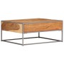 Mesa de centro de madera maciza de acacia 75x75x35 cm de vidaXL, Mesas de centro - Ref: Foro24-247585, Precio: 185,99 €, Desc...