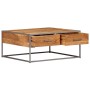 Mesa de centro de madera maciza de acacia 75x75x35 cm de vidaXL, Mesas de centro - Ref: Foro24-247585, Precio: 185,99 €, Desc...