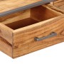 Mesa de centro de madera maciza de acacia 75x75x35 cm de vidaXL, Mesas de centro - Ref: Foro24-247585, Precio: 185,99 €, Desc...