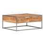 Mesa de centro de madera maciza de acacia 75x75x35 cm de vidaXL, Mesas de centro - Ref: Foro24-247585, Precio: 185,99 €, Desc...