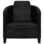 Sillón de cuero auténtico negro de vidaXL, Sillones - Ref: Foro24-283764, Precio: 324,99 €, Descuento: %