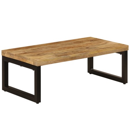 Solid mango wood and steel coffee table 100x50x35 cm by vidaXL, Coffee table - Ref: Foro24-247337, Price: 197,07 €, Discount: %