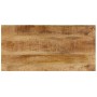 Mesa de centro madera maciza de mango y acero 100x50x35 cm de vidaXL, Mesas de centro - Ref: Foro24-247337, Precio: 176,21 €,...