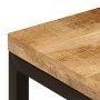 Mesa de centro madera maciza de mango y acero 100x50x35 cm de vidaXL, Mesas de centro - Ref: Foro24-247337, Precio: 176,21 €,...