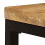 Mesa de centro madera maciza de mango y acero 100x50x35 cm de vidaXL, Mesas de centro - Ref: Foro24-247337, Precio: 176,21 €,...