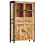 Aparador de madera maciza de mango 100x40x175 cm de vidaXL, Aparadores - Ref: Foro24-247446, Precio: 746,90 €, Descuento: %