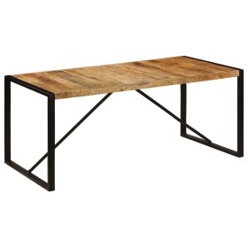 Esstisch 180x90x75 cm aus massivem Mangoholz von vidaXL, Küchen- und Esstische - Ref: Foro24-247414, Preis: 270,98 €, Rabatt: %