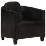 Sillón de cuero auténtico negro de vidaXL, Sillones - Ref: Foro24-283764, Precio: 324,99 €, Descuento: %