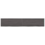 Estante pared madera roble tratada marrón oscuro 160x30x(2-4)cm de vidaXL, Estantes y estanterías - Ref: Foro24-363828, Preci...