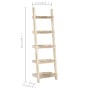 White ladder shelf 75x37x205 cm solid mango wood by vidaXL, Bookcases and shelves - Ref: Foro24-247872, Price: 182,99 €, Disc...