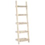 White ladder shelf 75x37x205 cm solid mango wood by vidaXL, Bookcases and shelves - Ref: Foro24-247872, Price: 182,99 €, Disc...