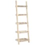 White ladder shelf 75x37x205 cm solid mango wood by vidaXL, Bookcases and shelves - Ref: Foro24-247872, Price: 182,99 €, Disc...