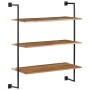 Solid acacia wood wall shelf 94x35x113 cm by vidaXL, Shelves and shelves - Ref: Foro24-247695, Price: 154,99 €, Discount: %