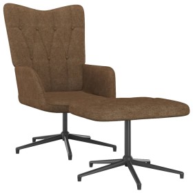 Relaxation chair with footrest in taupe gray fabric by vidaXL, Armchairs - Ref: Foro24-327587, Price: 112,99 €, Discount: %