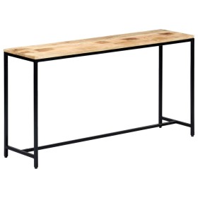 Mesa consola de madera maciza de mango en bruto 140x35x76 cm de vidaXL, Mesas auxiliares - Ref: Foro24-247815, Precio: 200,82...