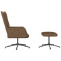 Silla de relajación con reposapiés tela gris taupe de vidaXL, Sillones - Ref: Foro24-327587, Precio: 112,99 €, Descuento: %