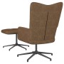 Silla de relajación con reposapiés tela gris taupe de vidaXL, Sillones - Ref: Foro24-327587, Precio: 112,24 €, Descuento: %