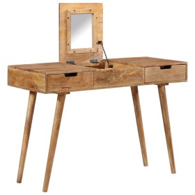 Solid mango wood dressing table with mirror 112x45x76 cm by vidaXL, Bedroom Dressers - Ref: Foro24-247700, Price: 201,25 €, D...