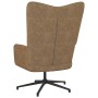 Silla de relajación con reposapiés tela gris taupe de vidaXL, Sillones - Ref: Foro24-327587, Precio: 112,99 €, Descuento: %